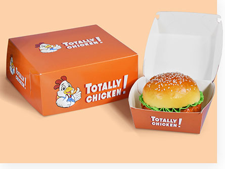 Printed Paper Burger Box Packing