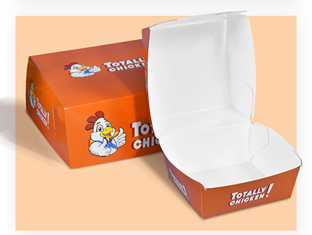 Printed Paper Burger Box Packing