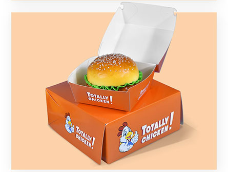 Printed Paper Burger Box Packing