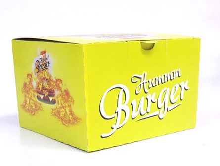 Foldable Hamburger Paper Box With Printing