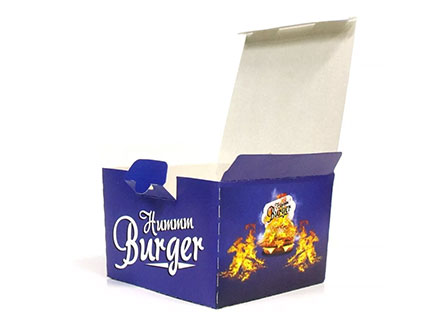 Foldable Hamburger Paper Box With Printing