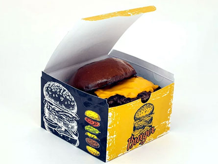 Printer Burger Boxes With Fries Pair Box