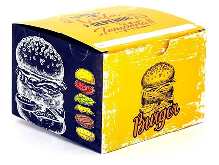 Printer Burger Boxes With Fries Pair Box