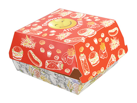 Burger Paper Boxes With Design