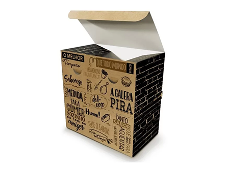 Tear Away Paper Burger Box