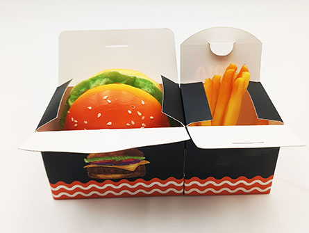 Burger With French Fries Packaging Box