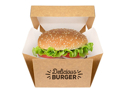 Hamburger Paper Burger Box