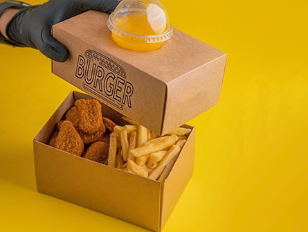 Takeaway Burger Chicken Box