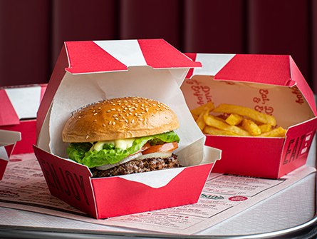 Boxes For Burgers And Fried Food 