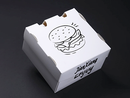 White Burger Box With Your Own Logo