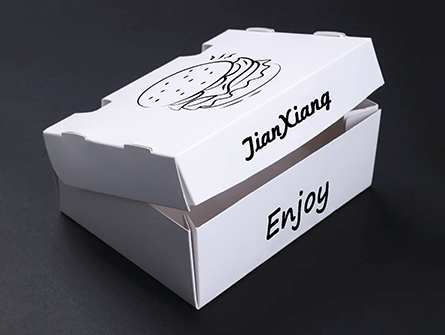 White Burger Box With Your Own Logo