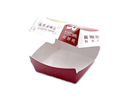 New Design Burger Paper Box For Food Packing