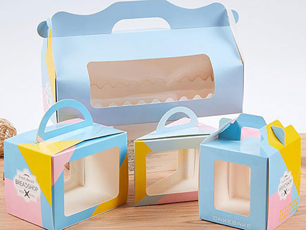 Paper Cake Box With Handle