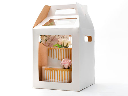 Tall Cake Box With Clear Window