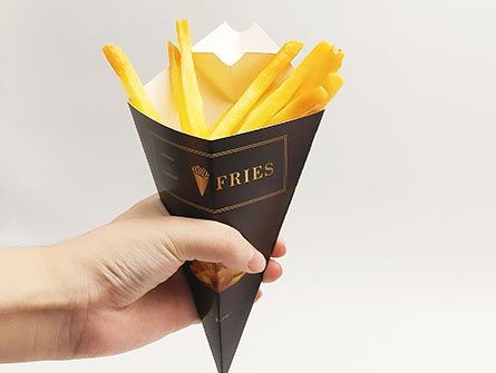 French Fries Cone Box With Sauce