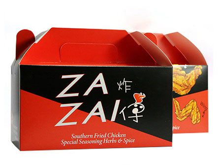 Fried Chicken Packaging Box With Handle