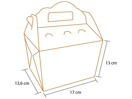 Take Away Packaging Box With Handle