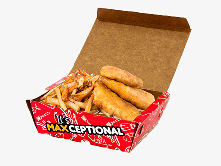 Fish And Chips Takeaway Box