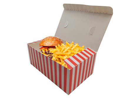 Fries Fried Chicken Wing Packaging Boxes