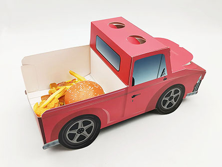 Paper Truck Shape Snack Packaging