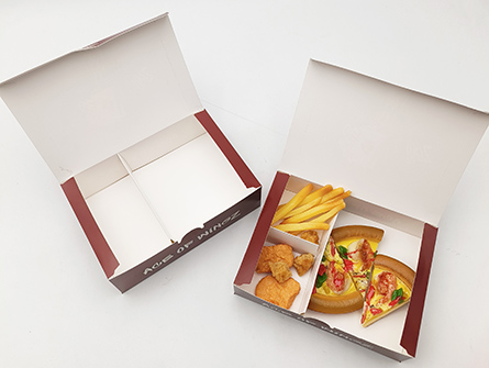 Food Box With Dividers For Fried Food 