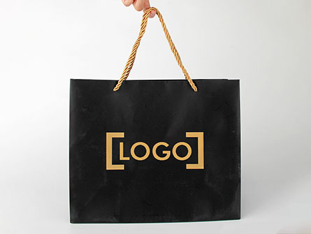 Hot Foiled Stamping Shopping Paper Bags