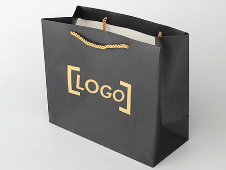 Hot Foiled Stamping Shopping Paper Bags