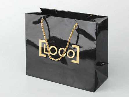 Hot Foiled Stamping Shopping Paper Bags