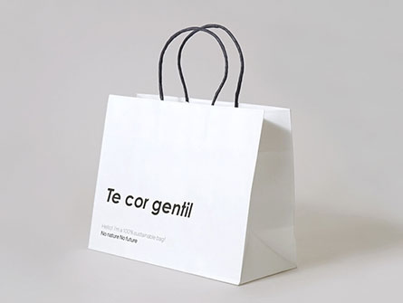 White Paper Bag With Logo