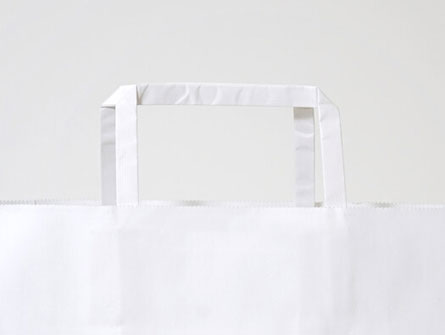 White Kraft Paper Bags With Handles