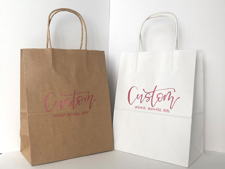 Customized Printed Kraft Paper Shopping Bag