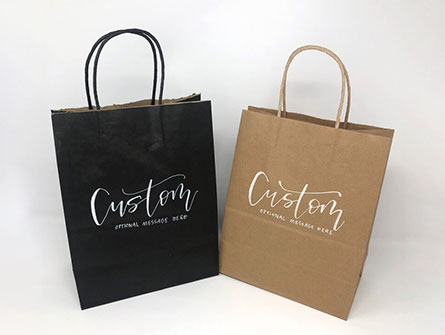 Customized Printed Kraft Paper Shopping Bag