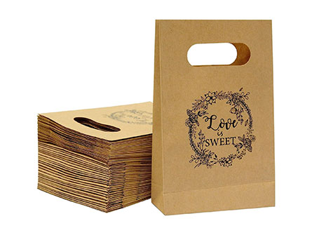 Paperbag With Die Cut Handle