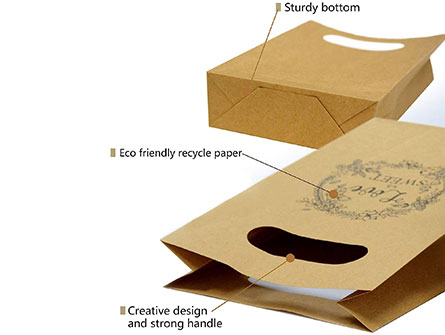 Paperbag With Die Cut Handle