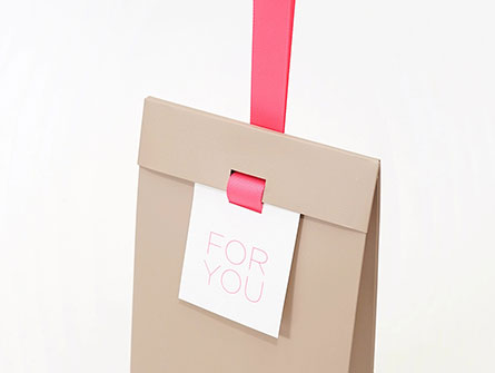 Luxury Paper Bag Shopping Bag With Ribbon Handle