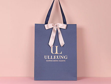 Boutique Logos Paper Bag With Ribbon 