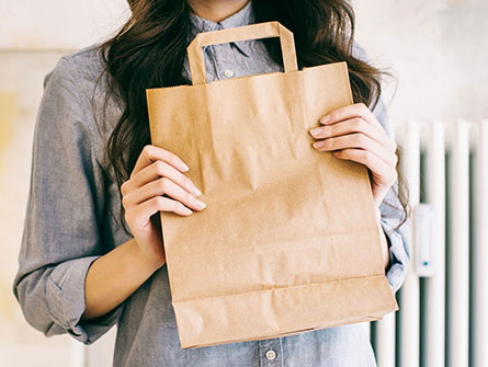 Kraft Shopping Paper Bags For Clothing