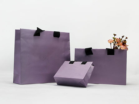 Paper Bags With Gross Grain Ribbon