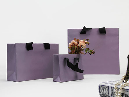 Paper Bags With Gross Grain Ribbon