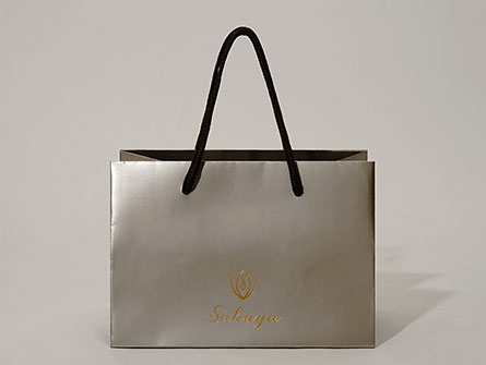 Luxury Sliver Shopping Paper Bags 