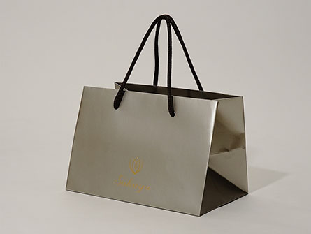 Luxury Sliver Shopping Paper Bags 