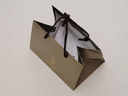 Luxury Sliver Shopping Paper Bags 