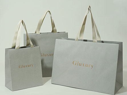 Grey Paper Bag For Shopping