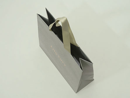 Grey Paper Bag For Shopping