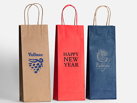 Kraft Paper Bag For Wine