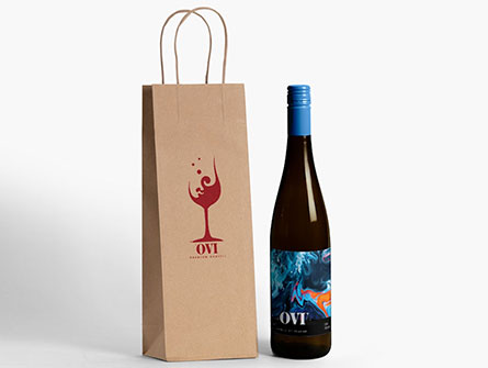 Kraft Paper Bag For Wine