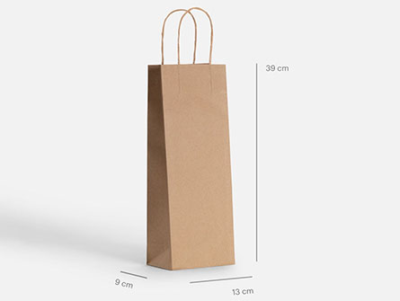 Kraft Paper Bag For Wine