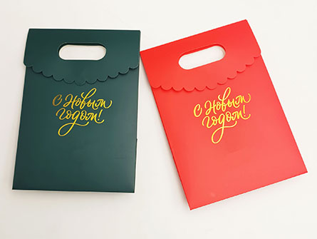 Paper Bag With Gold Stamping Logo