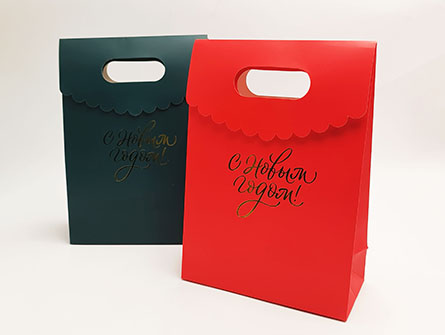 Paper Bag With Gold Stamping Logo