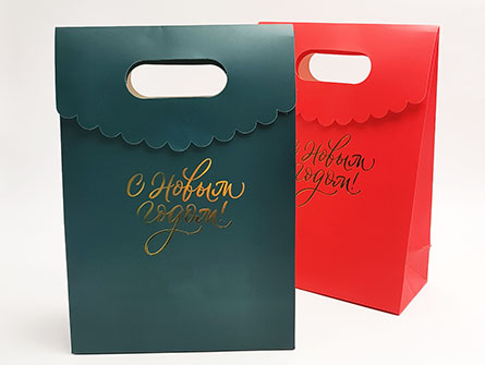 Paper Bag With Gold Stamping Logo